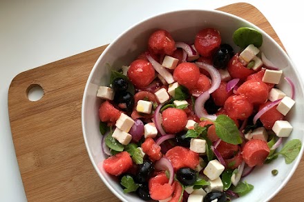 Ensalada de Sandía y Queso Feta