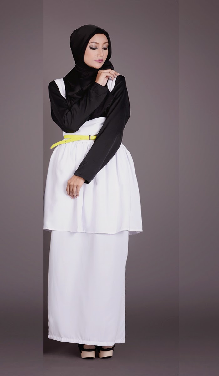  Desain  Fashion Busana Hijab  Hitam dan Putih Butik Busana 