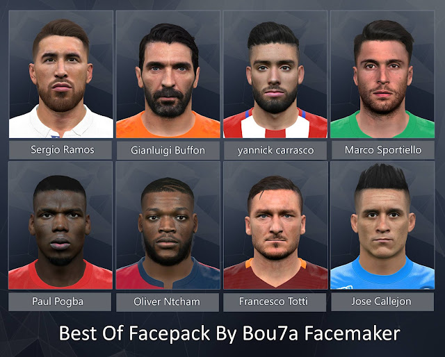 Best Of Facepack By Bou7a Facemaker PES 2017