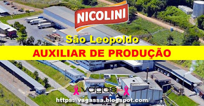Frigorífico Nicolini seleciona Auxiliar de Produção em São Leopoldo