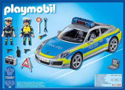 PLAYMOBIL 70067 - Coche Porsche 911 Carrera 4S de policía con luz y sonido  Producto Oficial 2019 | Piezas: 36 | Edad: +4 años  COMPRAR ESTE JUGUETE 