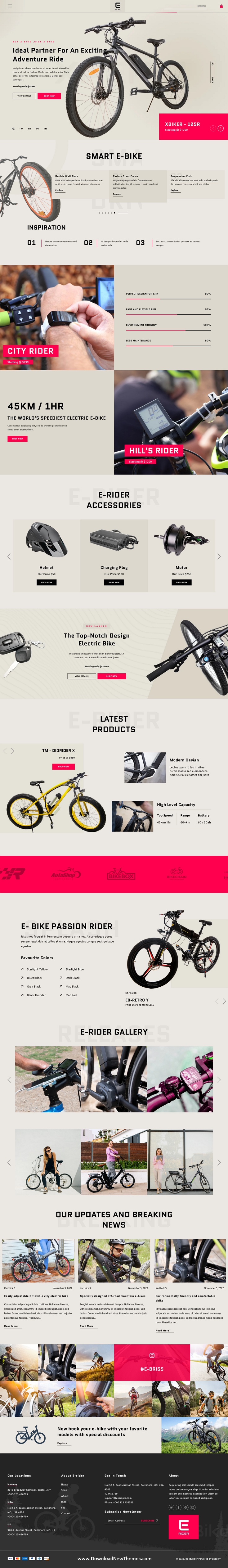 Ezyrider - Single Product, Bike Shop Shopify Theme Review