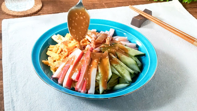 濃厚ごまだれがおいしい！冷やし中華のレシピ