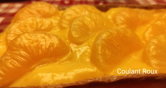 Tarta de mandarina con crema de mandarina