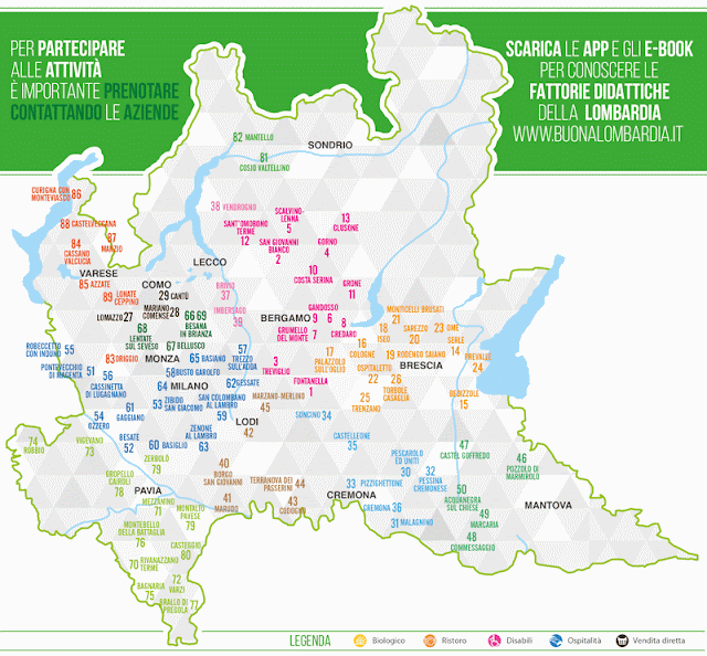 mappa Fattorie didattiche a porte aperte 2016