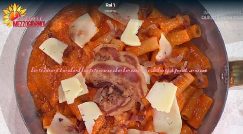 Rigatoni alla finta amatriciana ricetta Gian Piero Fava