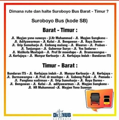 rute lengkap suroboyo bus bis surabaya