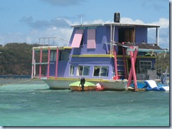 Offshore cruiser anchored on Culebra