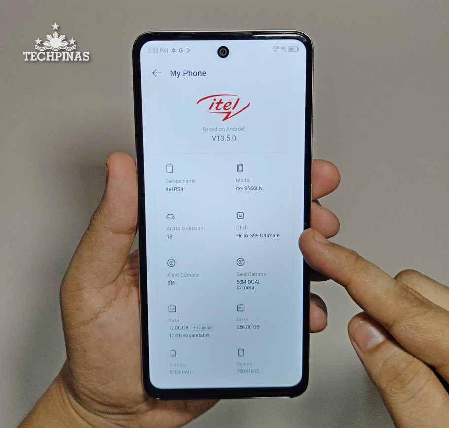 itel RS4 Specs, itel RS4 Philippines