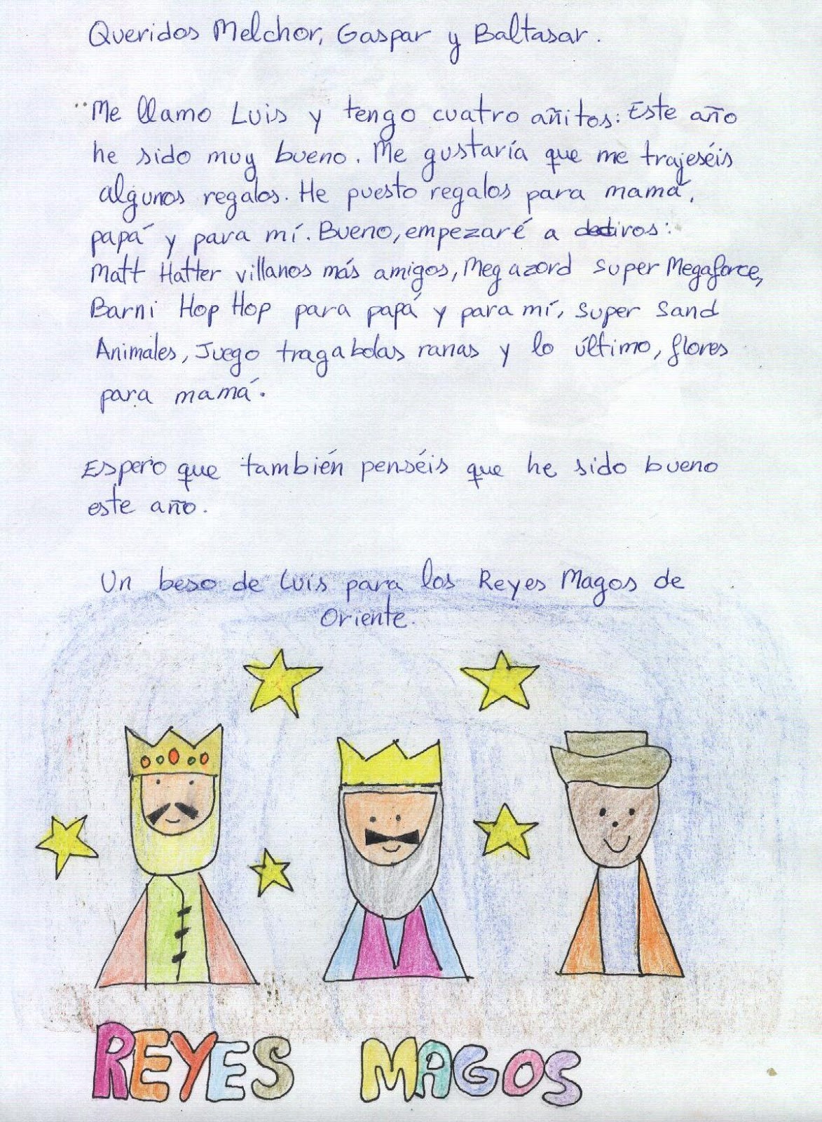 PaDRiNo, EsCríBeMe La CaRTa a LoS ReYeS MaGos