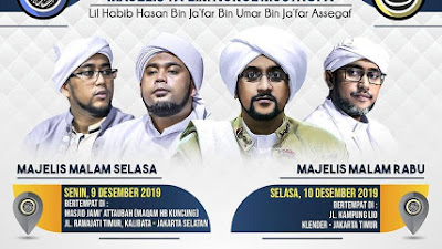 Jadwal Majlis Nurul Musthofa, 9 Desember - 14 Desember 2019