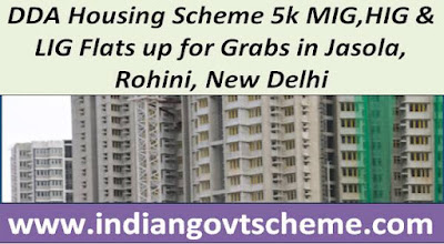 DDA Housing Scheme 5k Flats up for Grabs in Jasola, Rohini