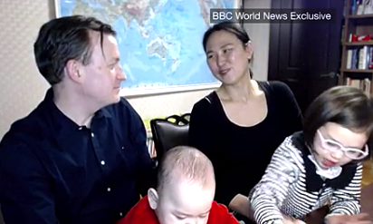 Meet the family who gatecrashed that BBC interview
