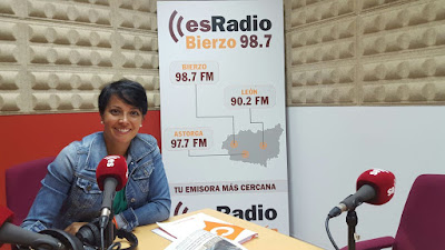 La portavoz de Ciudadanos en Ponferrada, Rosa Luna, en una entrevista en EsRadio.