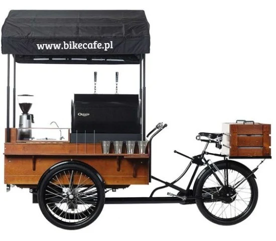 ide inspiratif gerobak sepeda unik untuk jualan kopi
