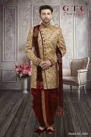 Boys Wedding Sherwani - Wedding Sherwani Collection - Boys Sherwani Punjabi Designs - Wedding Sherwani Hire - biyer sherwani pic - NeotericIT.com