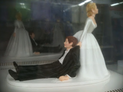 This wedding cake top seems appropriate