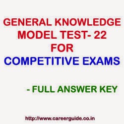 General Knowledge GK Sample Practice Test Paper - 22