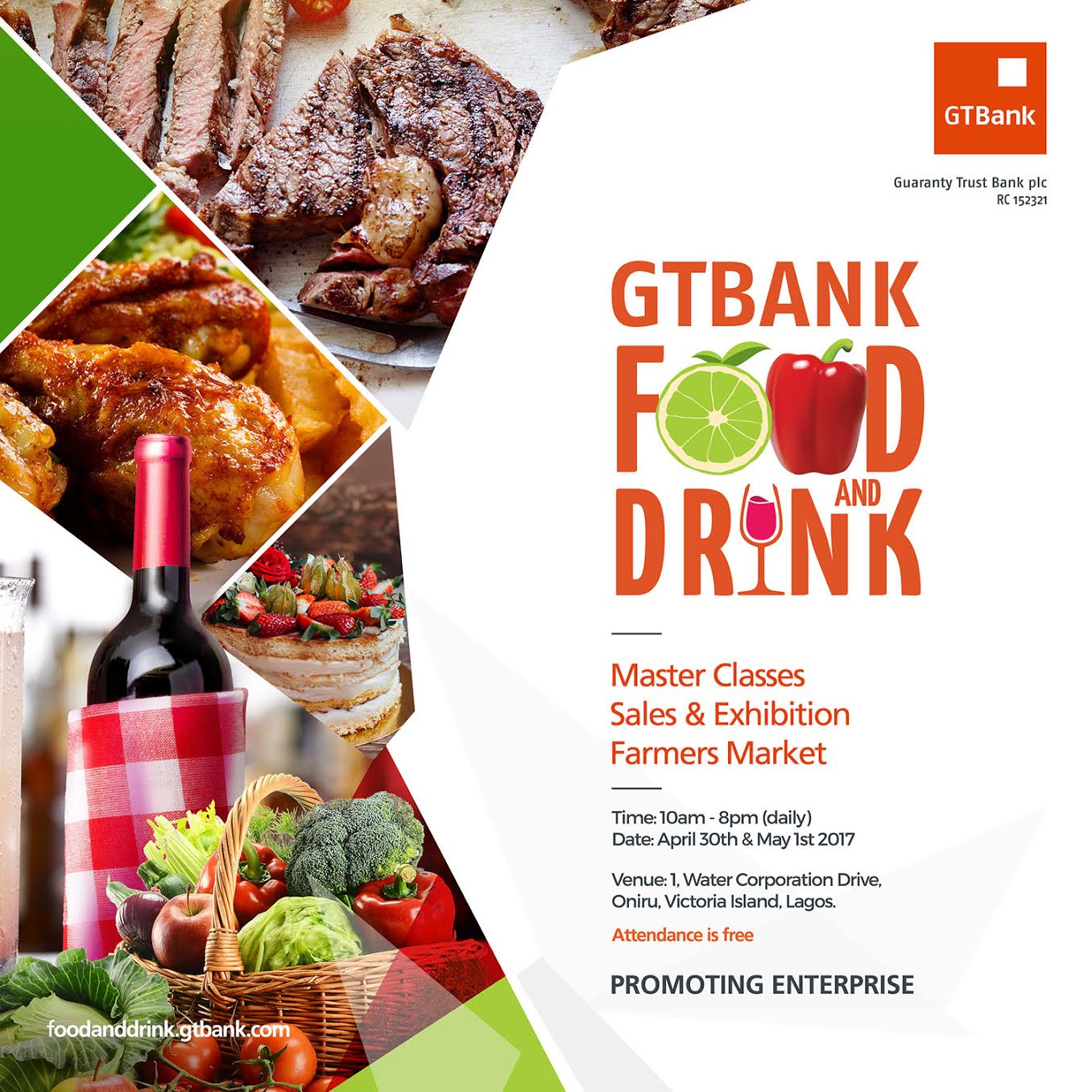 Image result for Over 100 Small Businesses to Participate in 2017 GTBank Food and Drink Fair