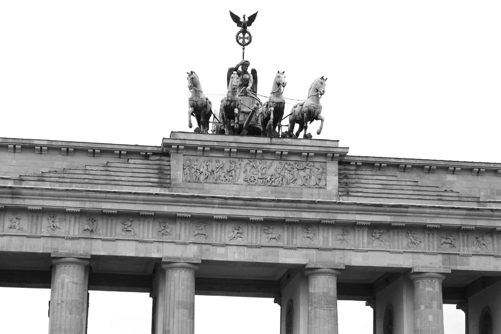 Brandenburg Gate statues in Berlin - travel & lifestyle blog