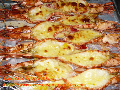 Baked Prawns with Garlic and Cheese