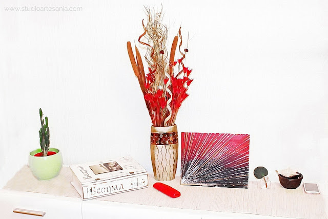 DIY Striking abstract art with bronze touch