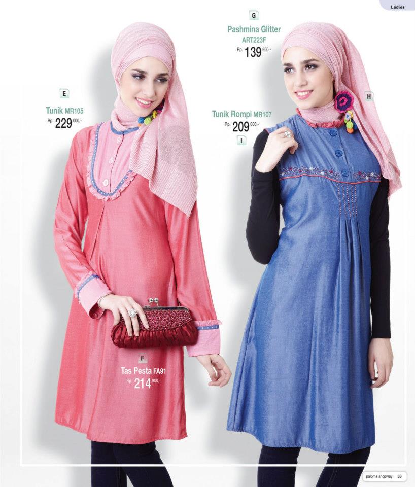  Model  Terbaru Baju  Kerja  Wanita  Berjilbab  trend busana 2014