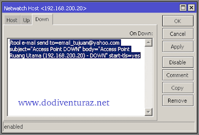 Monitoring Host Pada Jaringan Dengan Tool Netwatch di Mikrotik