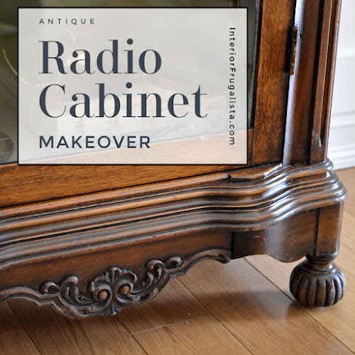 Antique Radio Cabinet Makeover