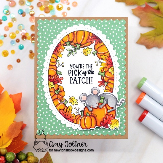 You're the pick of the patch by Amy features Autumn Oval, Autumn Mice, Autumn, Oval Frames, and Frames & Flags by Newton's Nook Designs; #inkypaws, #micecards, #newtonsnook, #cardmaking, #autumncards, #fallcards