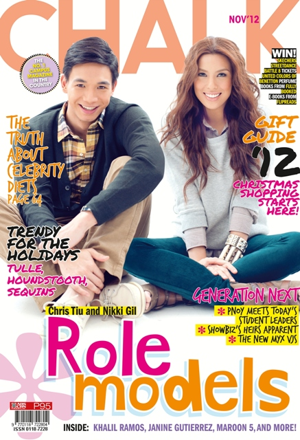 Chris Tiu and Nikki Gil cover Chalk Nov 2012
