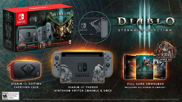 Presentada la consola edición limitada de diablo 3 para Nintendo Switch