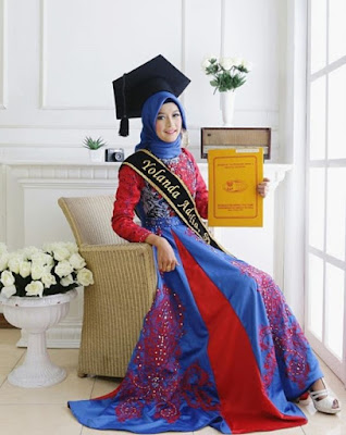 model kebaya wisuda muslim terbaru