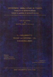Il Parlamento.Verso la riforma del Bicameralismo -dott. L. Mandunzio