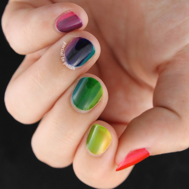 OPI Color Paints Rainbow Horizontal Gradient