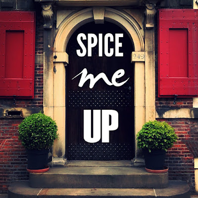 decorated door saying spice me up designed by visualartzi to help promote your art