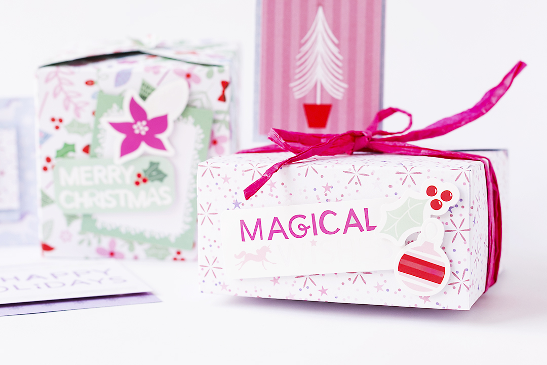 Christmas Gift Box with Magical Holidays @SandraDietrich for @DCWV