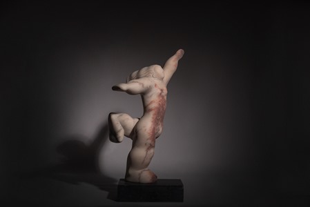 Run: PORTUGUESE MARBLE, 2012; W 30cm, H 52 cm, D 25 cm; £2,300