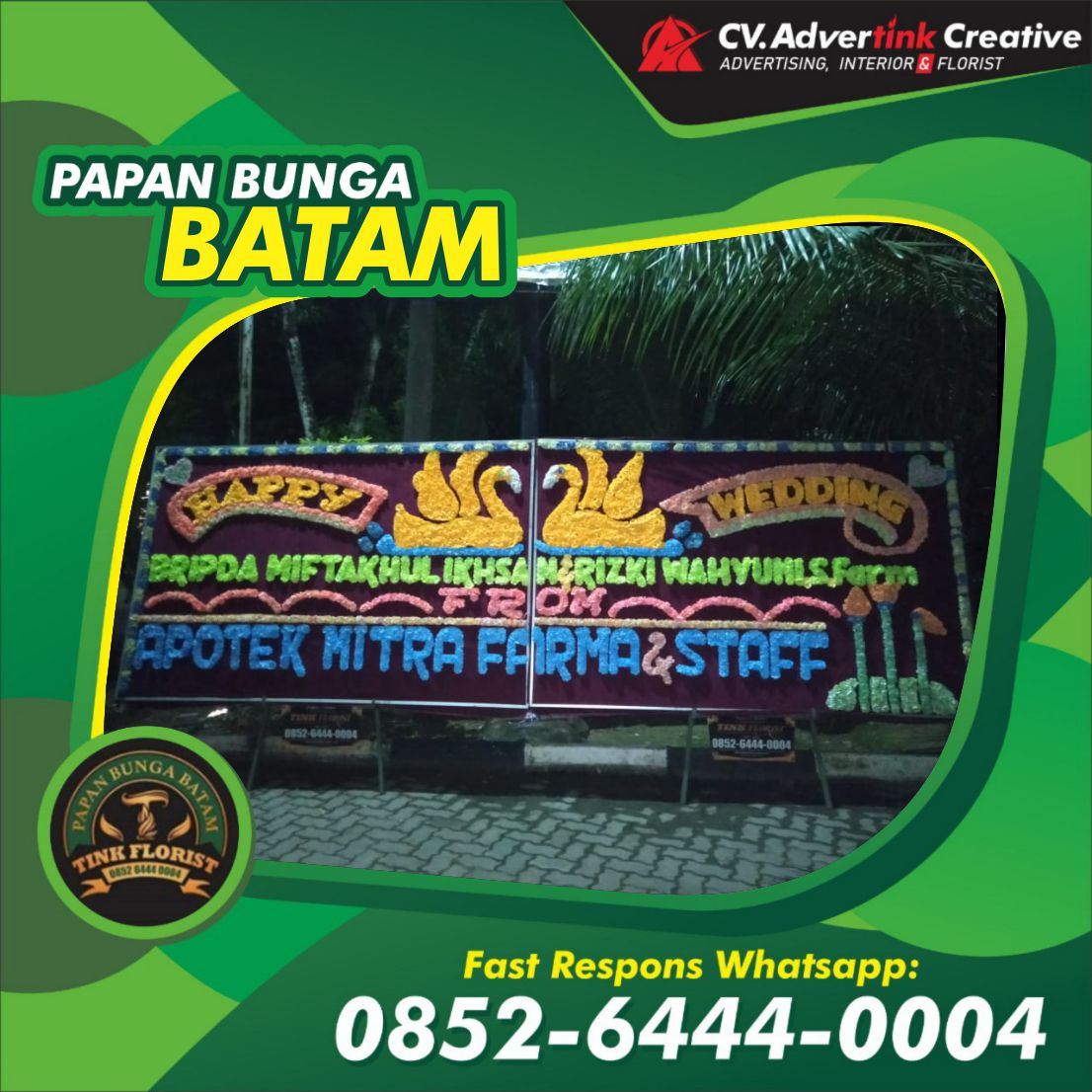 PAPAN BUNGA DI BATAM Tink Florist Batam