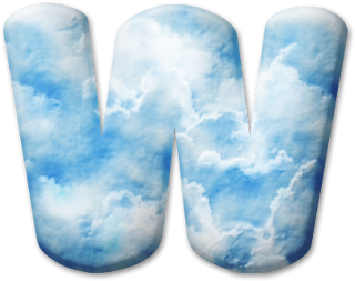 Alfabeto con Nubes. 