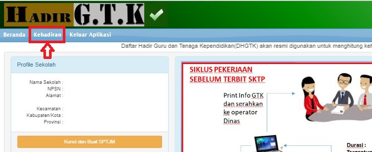 Cara Mengisi Absen Online Data Kehadiran Guru dan Tenaga Kependidikan