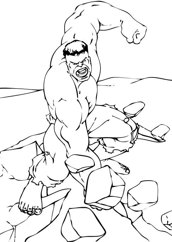Download HULK the avengers coloring pages | Minister Coloring