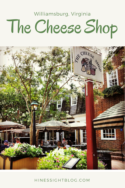 The Cheese Shop is Colonial Williamsburg is in Merchant's Square and is great for a quick lunch or dinner with the kids