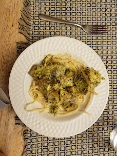 homemade pesto pasta