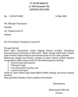 Teknik Komunikasi Bisnis Melalui Surat