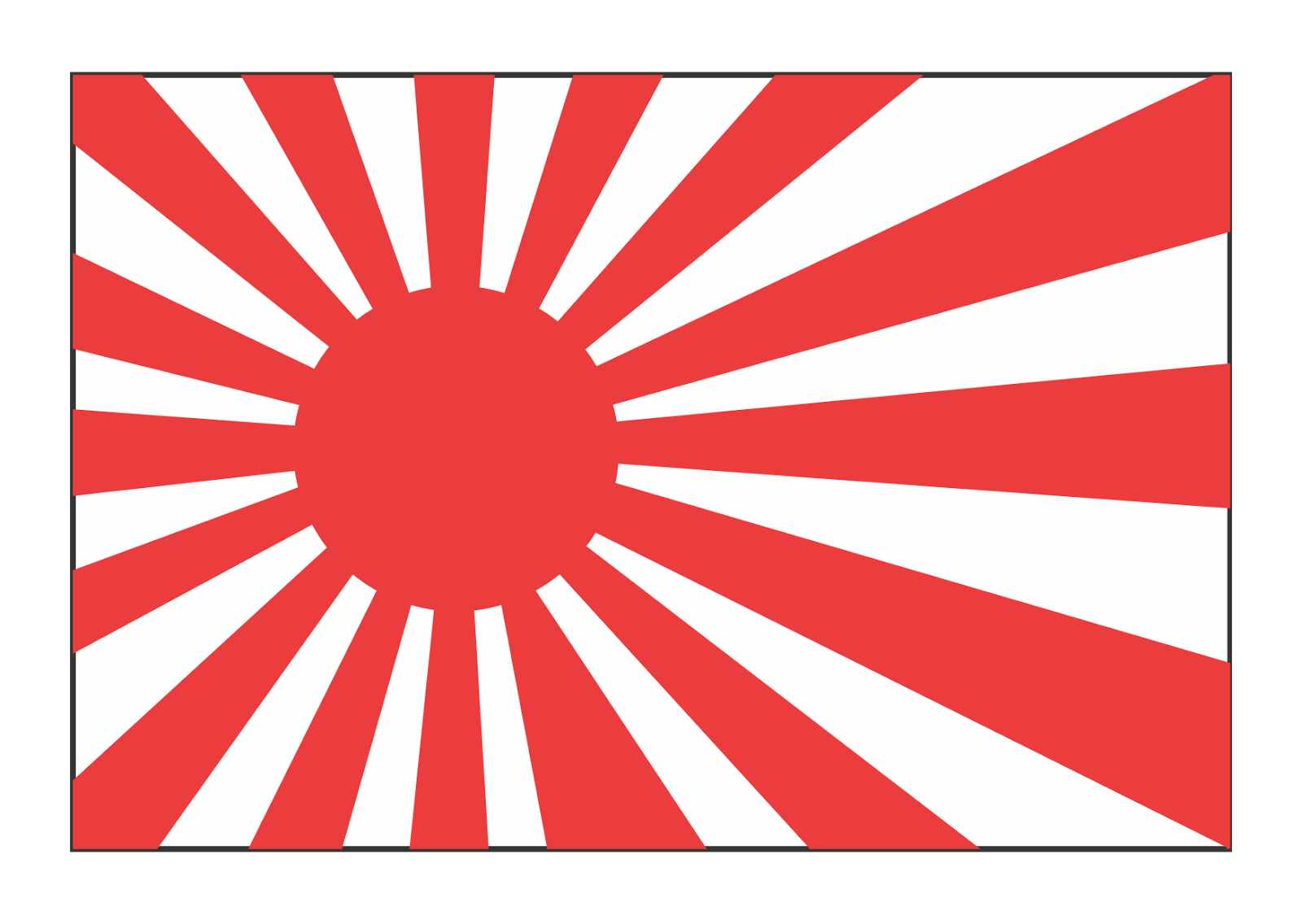 Download Japan flag old style rising sun Logo Vector ~ Format Cdr ...