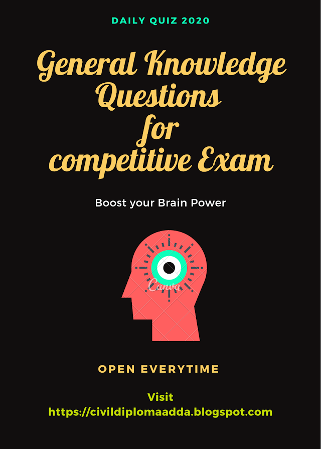 Top General knowledge Questions 2020 || Free Test Series &Quizzes Quiz-1