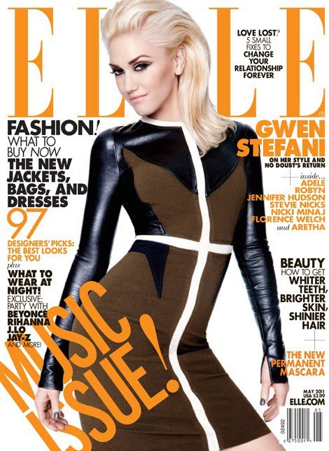 gwen stefani elle magazine 2011. Gwen Stefani stands with