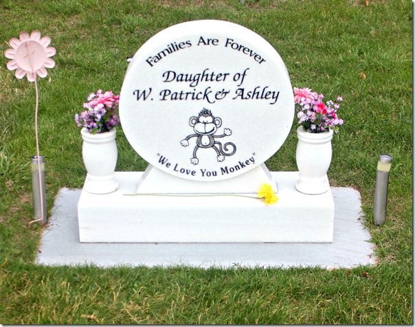 white headstone