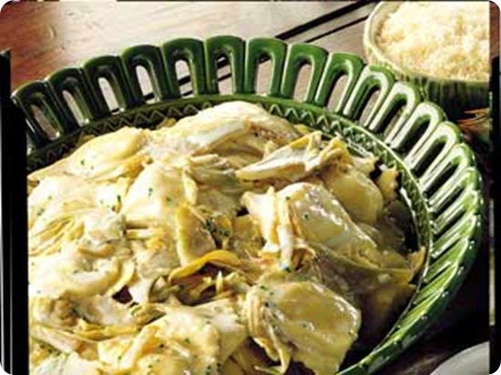 Ravioli di ricotta con salsa di carciofi